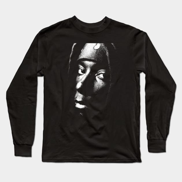 Retro Portrait Big L Long Sleeve T-Shirt by GekNdangSugih